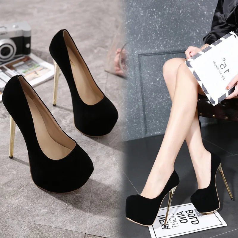 2025 high heels shoes platform stiletto heels 16cm women's shoes - Street Savage Culture2025 high heels shoes platform stiletto heels 16cm women's shoes