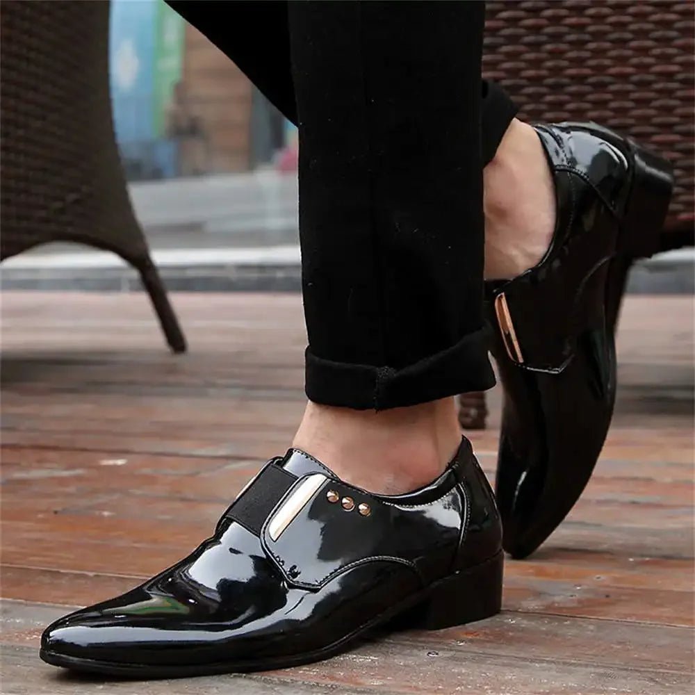 43 - 44 Playform Elegant Man Ceremony Dress Black Sneakers Man Groom Shoes - Street Savage Culture43 - 44 Playform Elegant Man Ceremony Dress Black Sneakers Man Groom Shoes