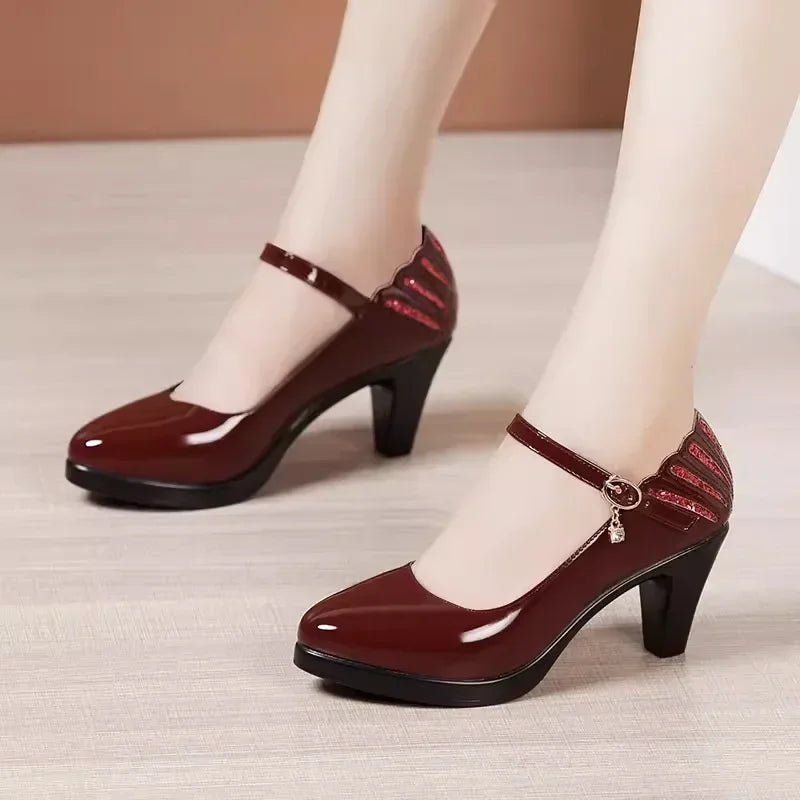 6cm 11cm Small Size 32 - 43 Elegant Patent Leather Shoes Woman - Street Savage Culture6cm 11cm Small Size 32 - 43 Elegant Patent Leather Shoes Woman