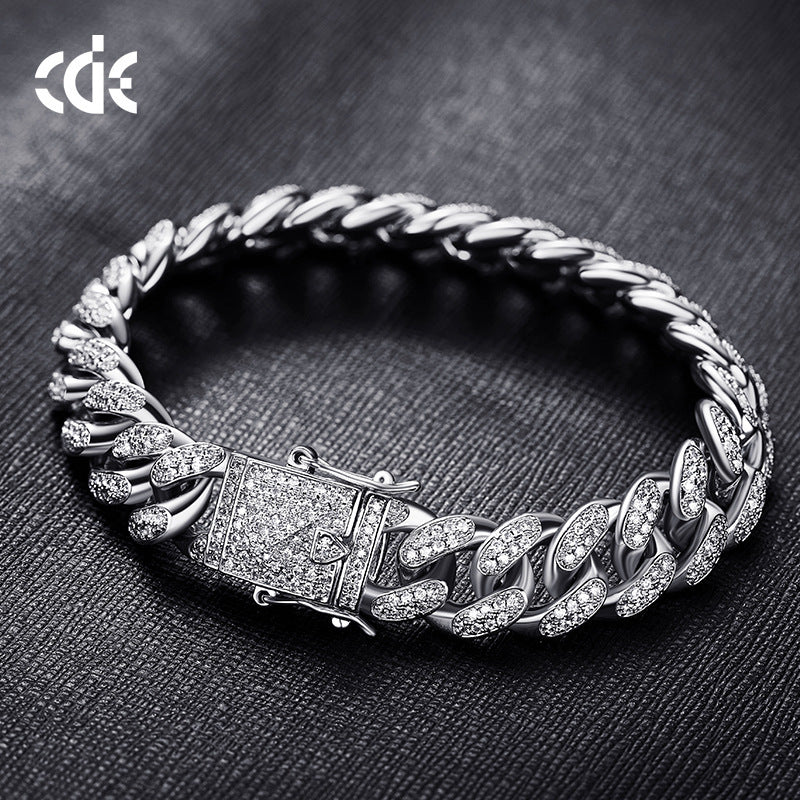 Amazon cross - border European and American Hip hop accessories men's bracelet Cuban chain - Fashion TechAmazon cross - border European and American Hip hop accessories men's bracelet Cuban chain