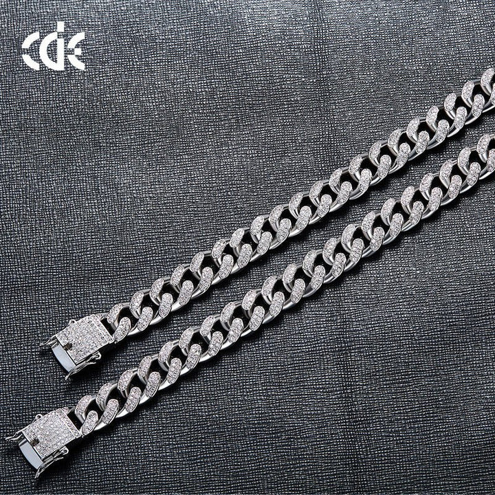 Amazon cross - border European and American Hip hop accessories men's bracelet Cuban chain - Fashion TechAmazon cross - border European and American Hip hop accessories men's bracelet Cuban chain