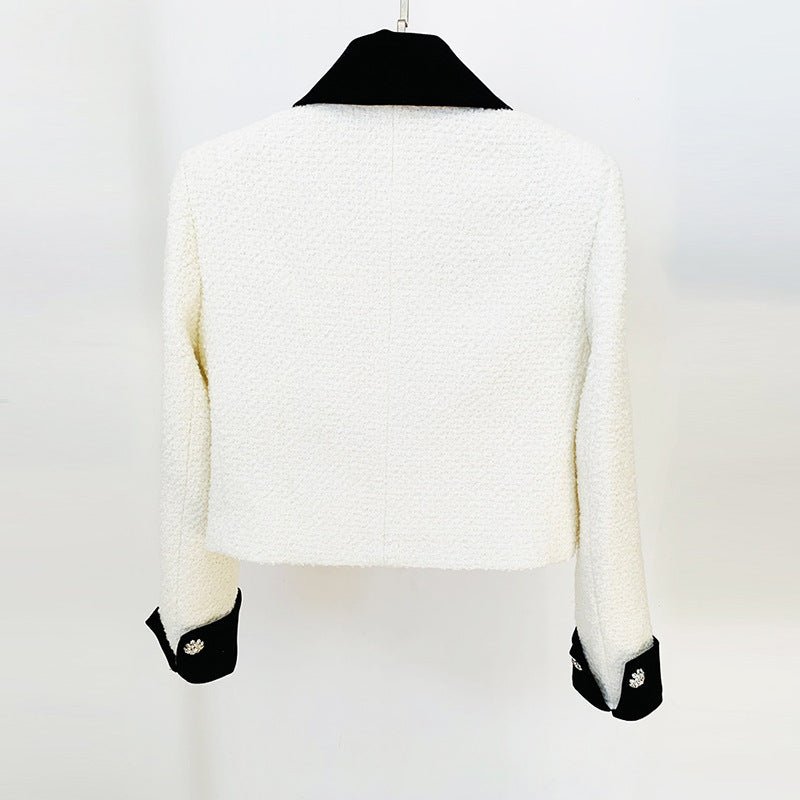 Autumn And Winter New Bow Beaded Jacket Coat - Fashion TechAutumn And Winter New Bow Beaded Jacket Coat