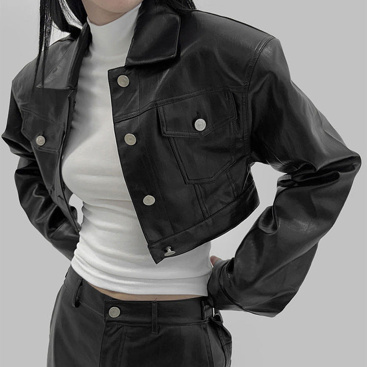 Autumn Hot Girl All - matching Biker's Leather Jacket Women - Fashion TechAutumn Hot Girl All - matching Biker's Leather Jacket Women