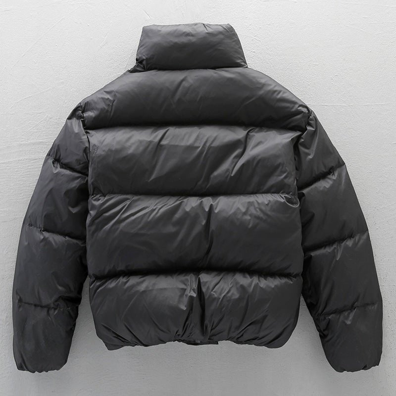 Black Stand - up Collar Down Jacket For Men - Street Savage CultureBlack Stand - up Collar Down Jacket For Men