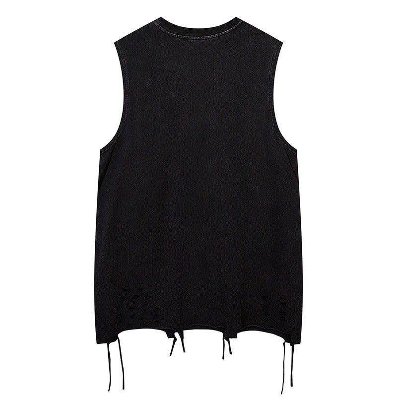 Butterfly Ripped Sleeveless T-shirt For Men - Street Savage CultureButterfly Ripped Sleeveless T-shirt For Men