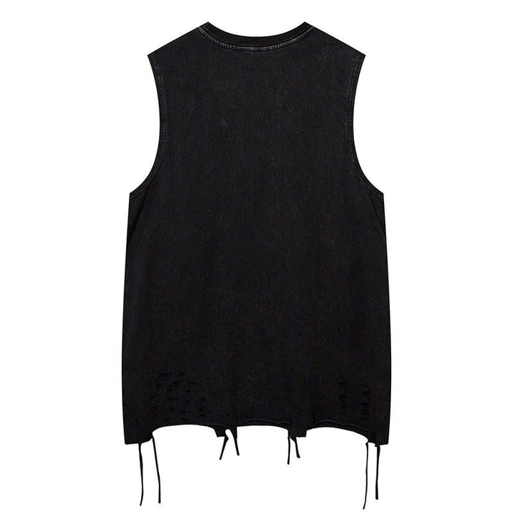 Butterfly Ripped Sleeveless T-shirt For Men - Street Savage CultureButterfly Ripped Sleeveless T-shirt For Men