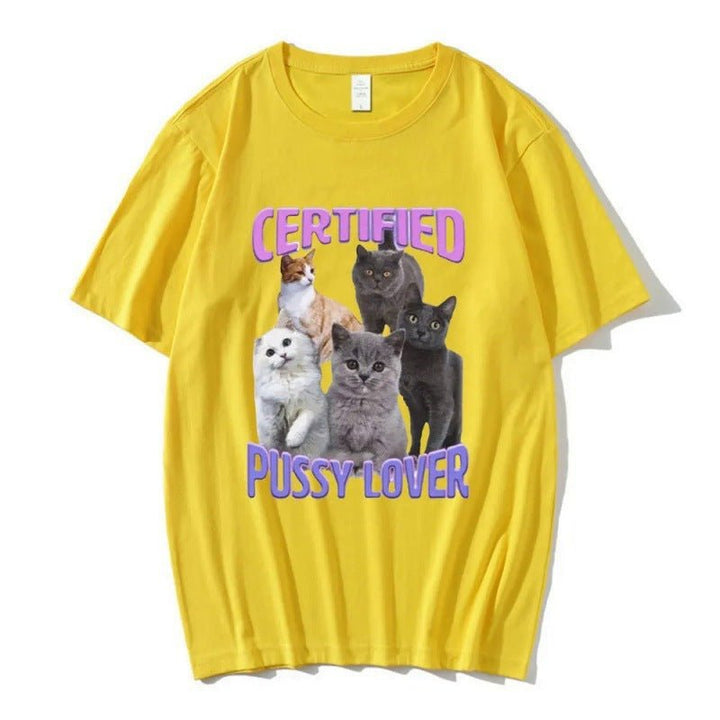 Certified Pussy Lover Cat Meme Shirt - Fashion TechCertified Pussy Lover Cat Meme Shirt