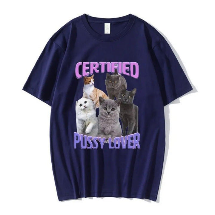 Certified Pussy Lover Cat Meme Shirt - Fashion TechCertified Pussy Lover Cat Meme Shirt