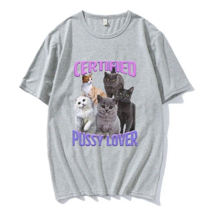 Certified Pussy Lover Cat Meme Shirt - Fashion TechCertified Pussy Lover Cat Meme Shirt