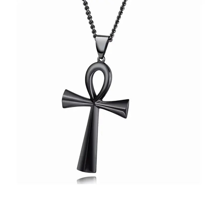 Cross - border e - commerce goods source, European and American glossy stainless steel ancient Egyptian Cross man Necklace Amulet Pendant - Fashion TechCross - border e - commerce goods source, European and American glossy stainless steel ancient Egyptian Cross man Necklace Amulet Pendant