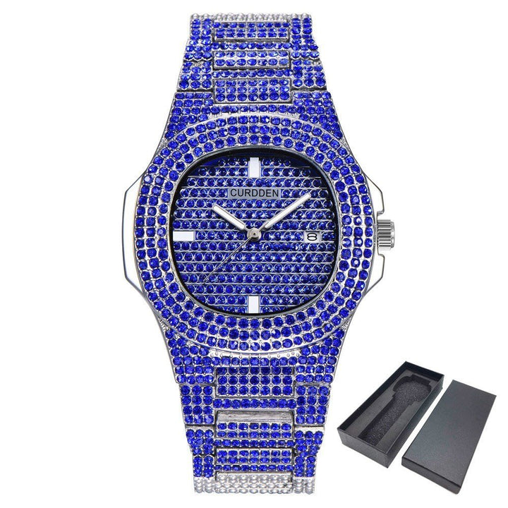 Dropshipping ICE - Out Bling Diamond Luxury Watch Men Gold Hi - Fashion TechDropshipping ICE - Out Bling Diamond Luxury Watch Men Gold Hi