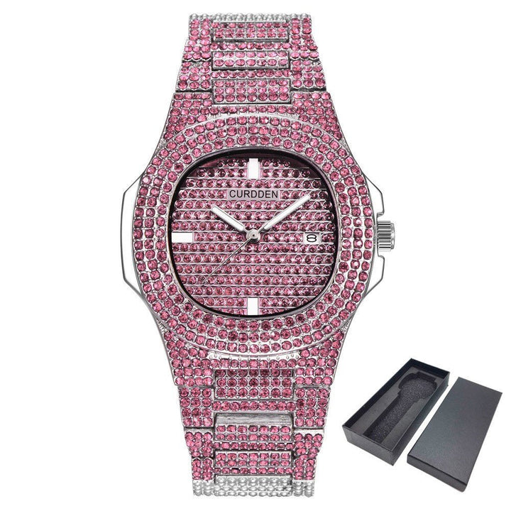 Dropshipping ICE - Out Bling Diamond Luxury Watch Men Gold Hi - Fashion TechDropshipping ICE - Out Bling Diamond Luxury Watch Men Gold Hi