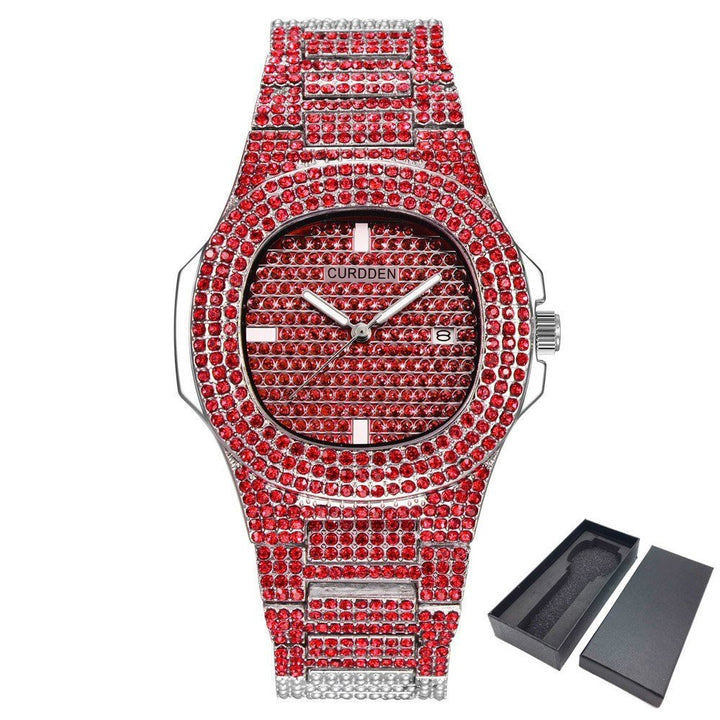 Dropshipping ICE - Out Bling Diamond Luxury Watch Men Gold Hi - Fashion TechDropshipping ICE - Out Bling Diamond Luxury Watch Men Gold Hi