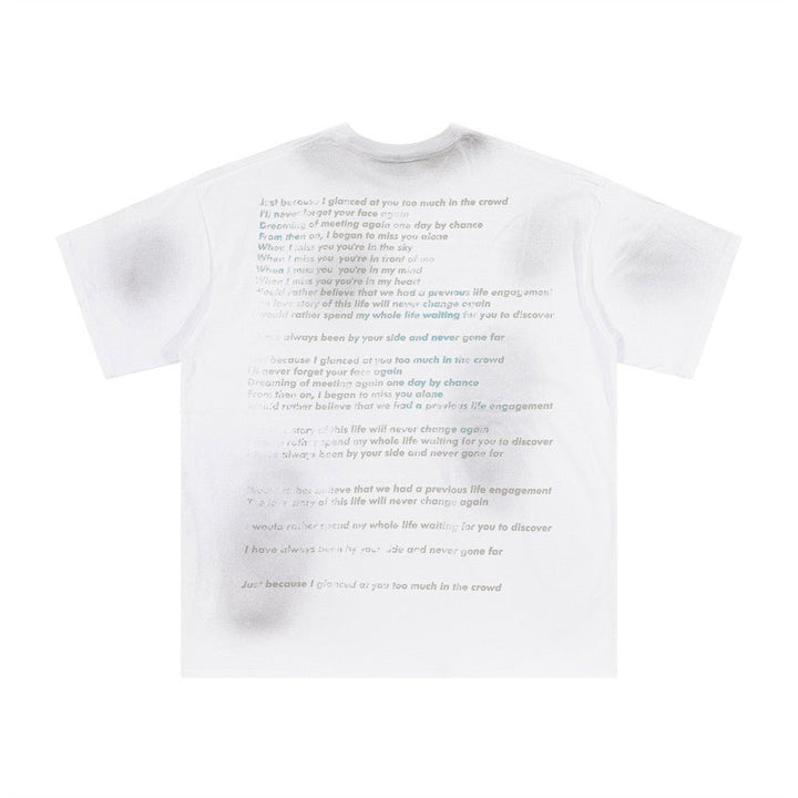 Fashion Inkjet Letter Cotton T-shirt Men - Fashion TechFashion Inkjet Letter Cotton T-shirt Men