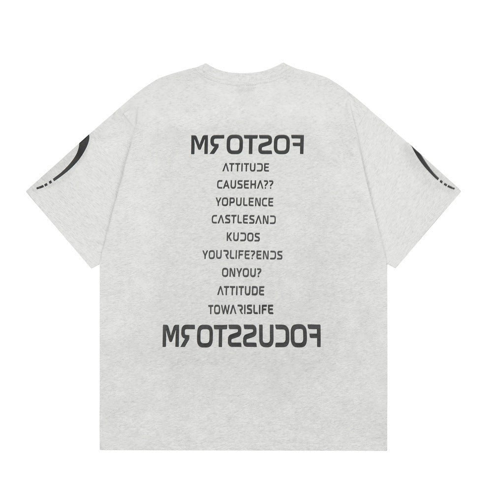 Fashion Letter Cotton T-shirt Summer Men - Fashion TechFashion Letter Cotton T-shirt Summer Men