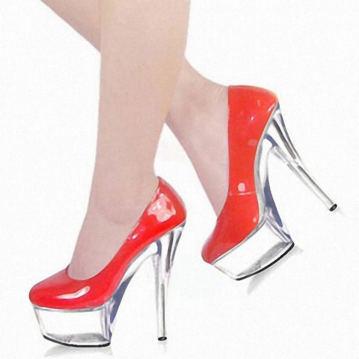 fashion wedding shoes Shallow Patent leather Shallow 15cm High heeled - Street Savage Culturefashion wedding shoes Shallow Patent leather Shallow 15cm High heeled