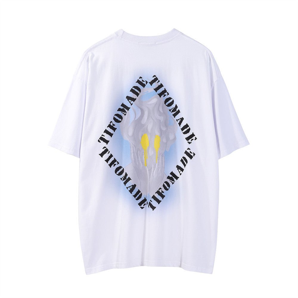 Flame Abstract Printing T-shirt Men - Fashion TechFlame Abstract Printing T-shirt Men