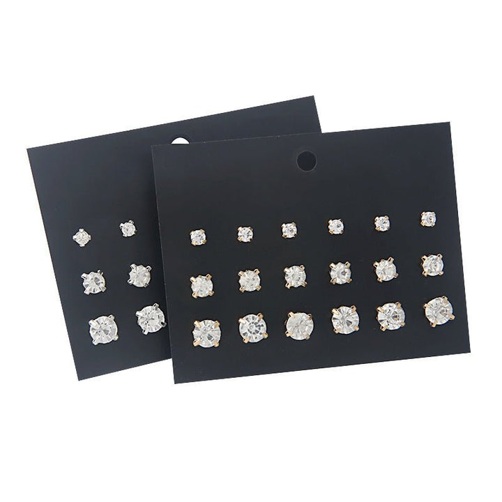 Four - claw Crystal Diamond Gold Fashionable Earrings Small Jewelry - Fashion TechFour - claw Crystal Diamond Gold Fashionable Earrings Small Jewelry