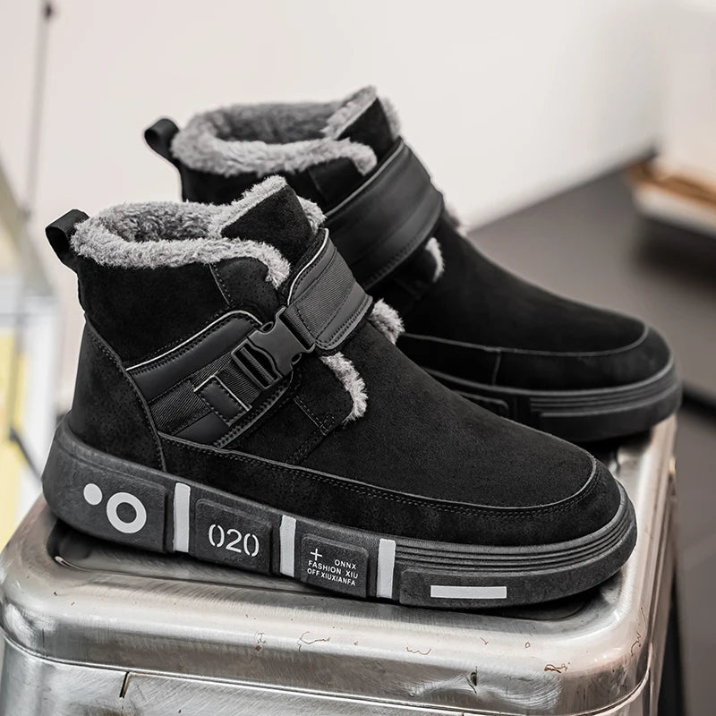 Kid Outdoor Boots Winter Men Thick Bottom High Top - Street Savage CultureKid Outdoor Boots Winter Men Thick Bottom High Top