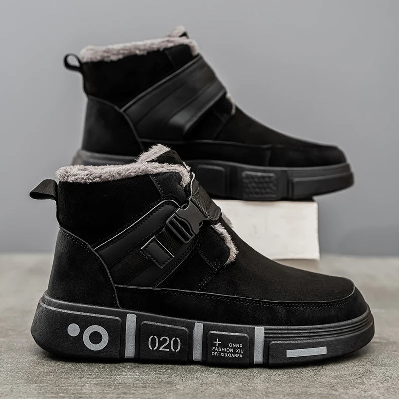 Kid Outdoor Boots Winter Men Thick Bottom High Top - Street Savage CultureKid Outdoor Boots Winter Men Thick Bottom High Top