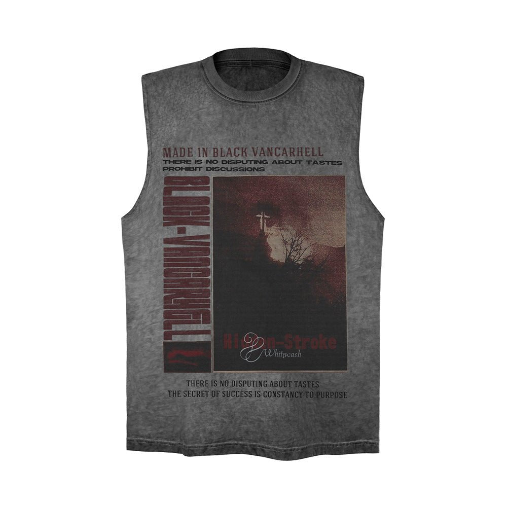 Landscape Printing Waistcoat T-shirt For Men - Fashion TechLandscape Printing Waistcoat T-shirt For Men