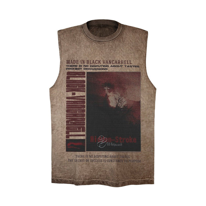 Landscape Printing Waistcoat T-shirt For Men - Fashion TechLandscape Printing Waistcoat T-shirt For Men