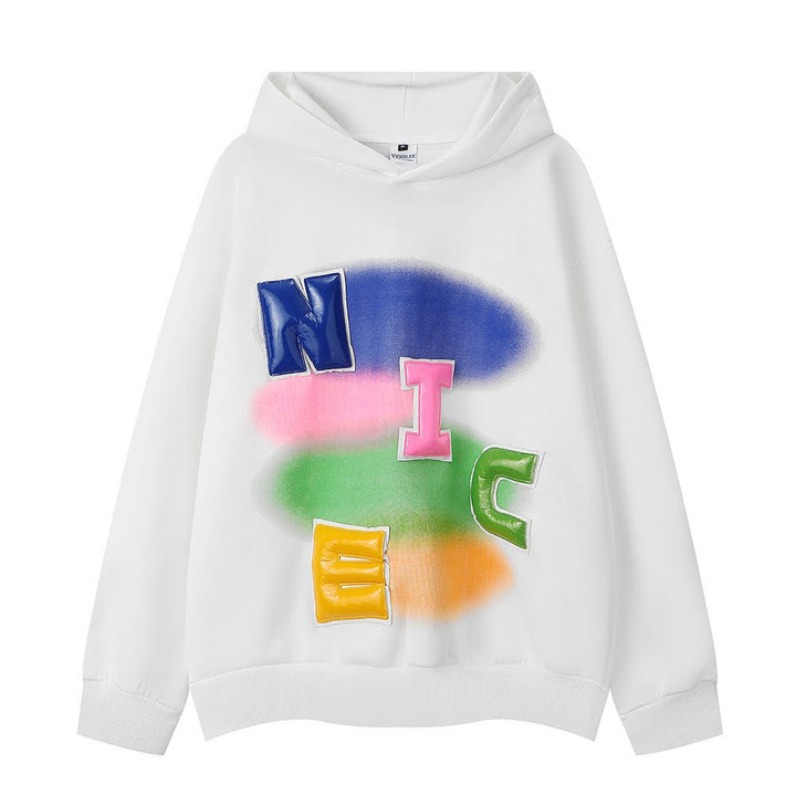 Letter Inkjet Printed Hoodie Men - Street Savage CultureLetter Inkjet Printed Hoodie Men