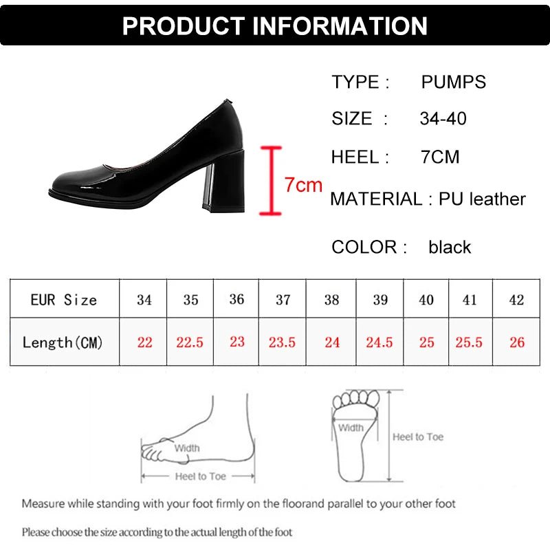 Lucyever Patent Leather Women Pumps Shoes 2025 Elegan Office Black - Street Savage CultureLucyever Patent Leather Women Pumps Shoes 2025 Elegan Office Black