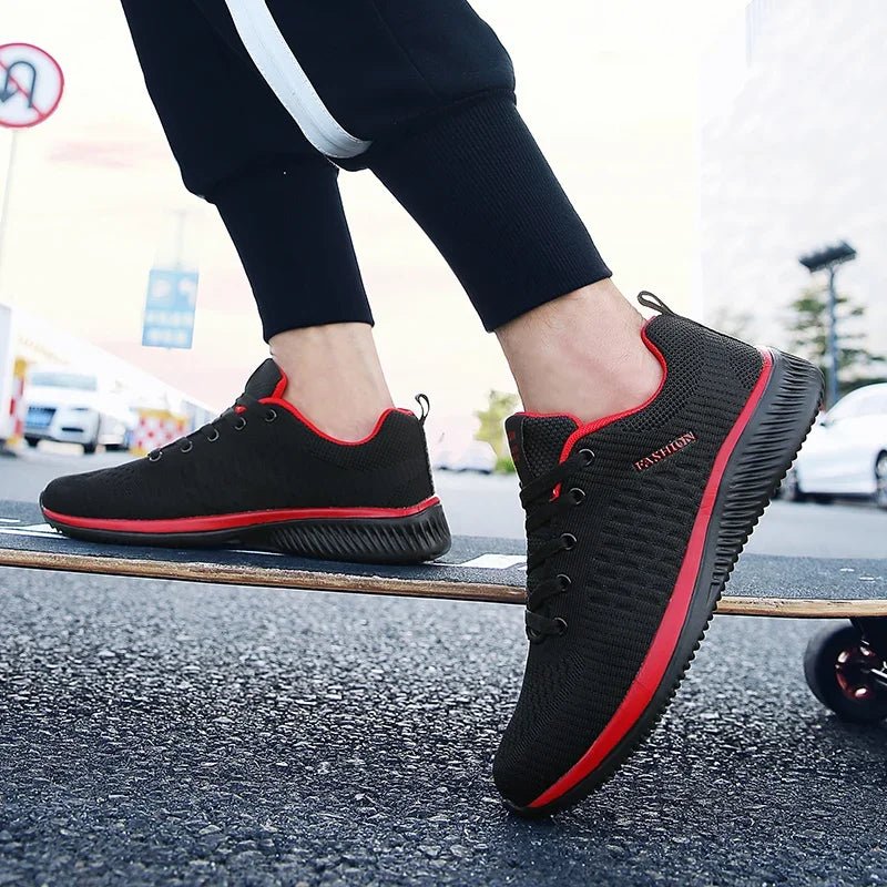 Men's Summer Slip - Ons Grey Black Sneakers Man Oversized - Street Savage CultureMen's Summer Slip - Ons Grey Black Sneakers Man Oversized