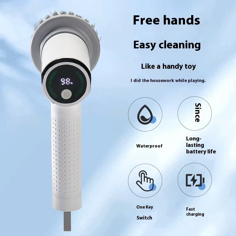 Multifunctional Smart Display Electric Cleaning Brush Wireless Kitchen Sink Cleaning Brush Waterproof Electric Pot Brush Cleaning Tool - Street Savage CultureMultifunctional Smart Display Electric Cleaning Brush Wireless Kitchen Sink Cleaning Brush Waterproof Electric Pot Brush Cleaning Tool