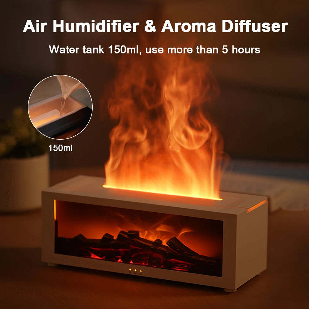 New Flame Aromatherapy Machine Colorful Essential Oil Diffuser Home Large Fog Volume Flame Humidifier 3D Flame Fireplace Machine - Street Savage CultureNew Flame Aromatherapy Machine Colorful Essential Oil Diffuser Home Large Fog Volume Flame Humidifier 3D Flame Fireplace Machine