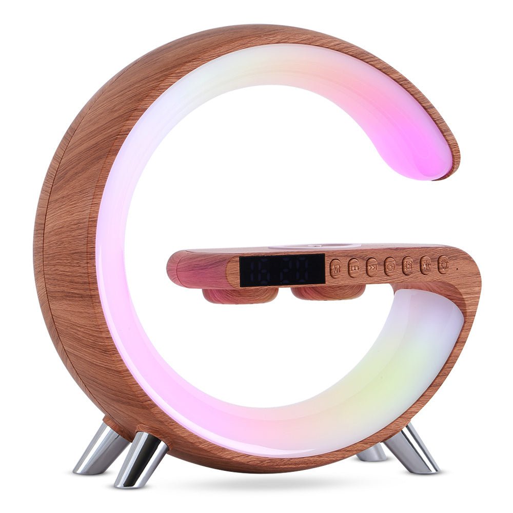 New Intelligent G Shaped LED Lamp Bluetooth Speake Wireless Charger Atmosphere Lamp App Control For Bedroom Home Decor - Street Savage CultureNew Intelligent G Shaped LED Lamp Bluetooth Speake Wireless Charger Atmosphere Lamp App Control For Bedroom Home Decor