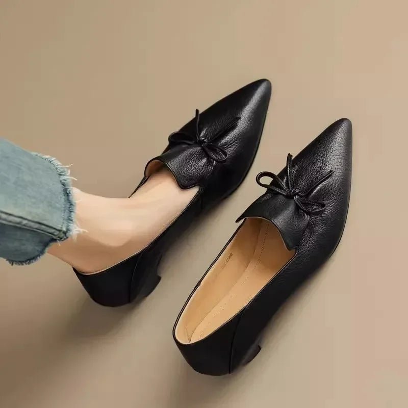 Office Lady Elegant Black Shoes Women's Pointed Toe Mid Heels 2025 - Street Savage CultureOffice Lady Elegant Black Shoes Women's Pointed Toe Mid Heels 2025