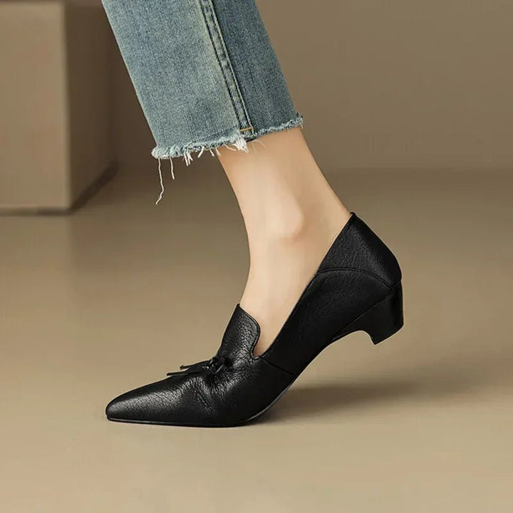 Office Lady Elegant Black Shoes Women's Pointed Toe Mid Heels 2025 - Street Savage CultureOffice Lady Elegant Black Shoes Women's Pointed Toe Mid Heels 2025