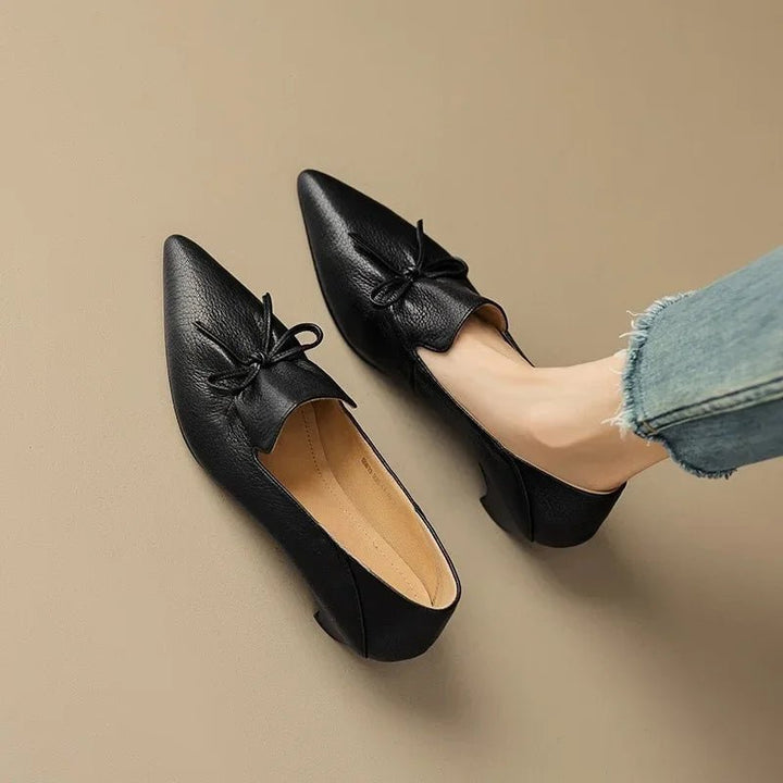 office lady elegant black shoes Women's pointed Toe mid Heels 2025 - Street Savage Cultureoffice lady elegant black shoes Women's pointed Toe mid Heels 2025