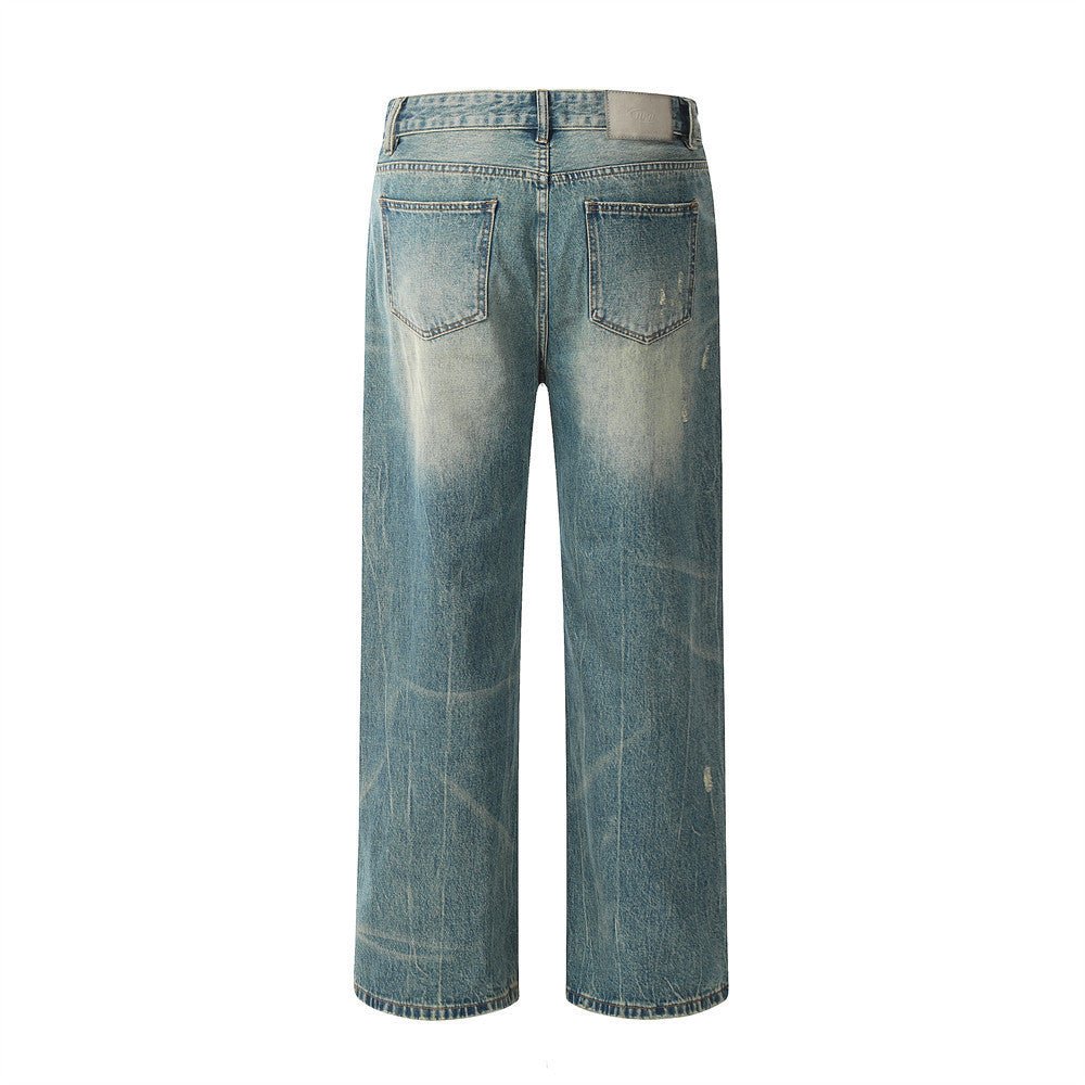 Retro Distressed Jeans For Men - Street Savage CultureRetro Distressed Jeans For Men