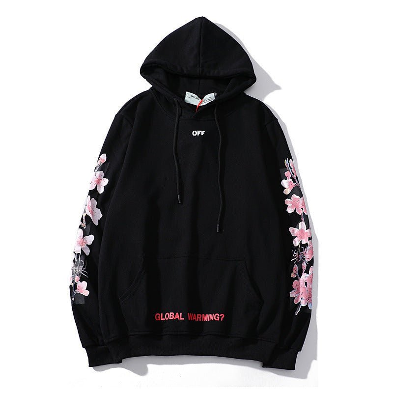 Sakura Arrow Print Hooded Hoodie for Men and Women - Street Savage CultureSakura Arrow Print Hooded Hoodie for Men and Women