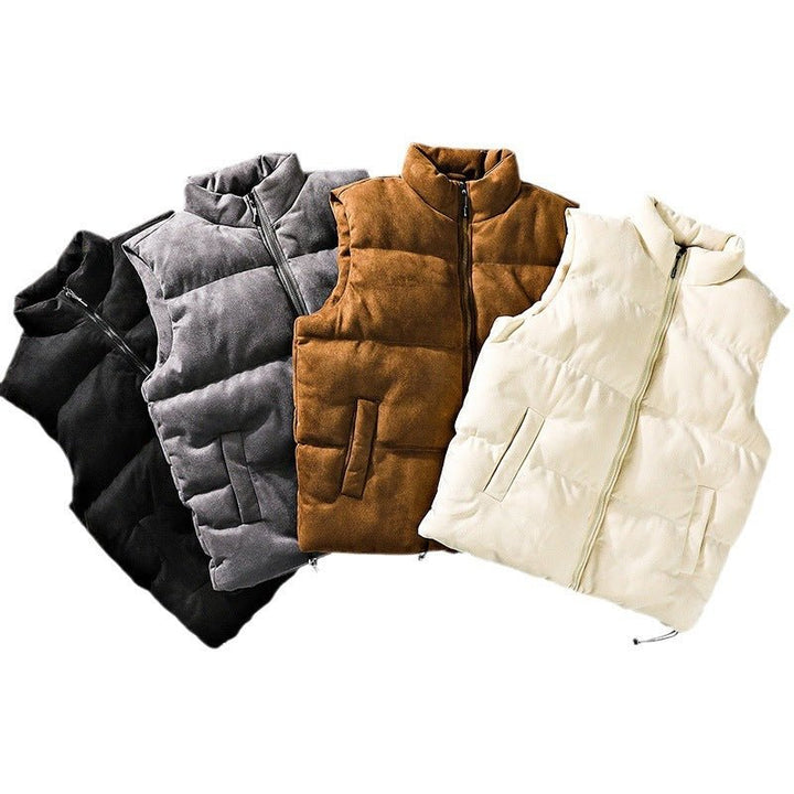 Simple Stand - up Collar Cotton - padded Clothes Vest For Men - Fashion TechSimple Stand - up Collar Cotton - padded Clothes Vest For Men