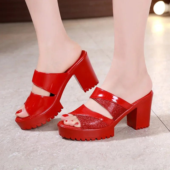 Small Size 32 - 43 Red Silver Bling Wedding Shoes Platform Women - Street Savage CultureSmall Size 32 - 43 Red Silver Bling Wedding Shoes Platform Women