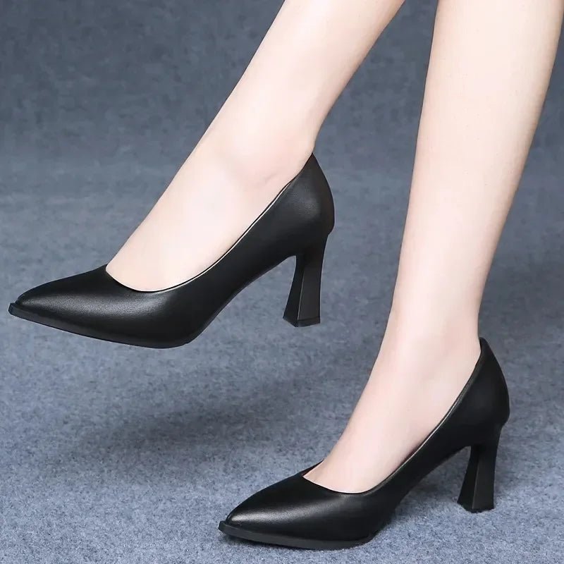 Soft PU Non - slip Single Shoe Work Shoes Women's Pumps - Street Savage CultureSoft PU Non - slip Single Shoe Work Shoes Women's Pumps