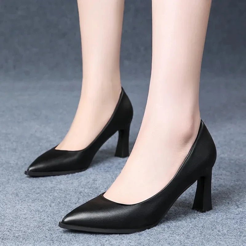 Soft PU Non - slip Single Shoe Work Shoes Women's Pumps - Street Savage CultureSoft PU Non - slip Single Shoe Work Shoes Women's Pumps