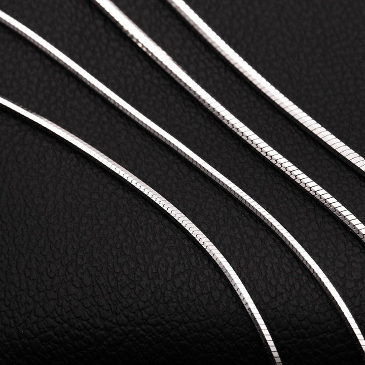 Sterling Silver Plated platinum necklace chain jadoku men clavicle silver chain Korean fashion collar men and women lovers of silver - Fashion TechSterling Silver Plated platinum necklace chain jadoku men clavicle silver chain Korean fashion collar men and women lovers of silver