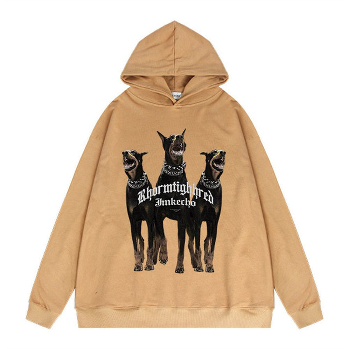 Three Doberman Pinscher Printed Hoodie Men - Street Savage CultureThree Doberman Pinscher Printed Hoodie Men