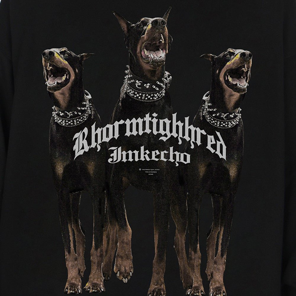 Three Doberman Pinscher Printed Hoodie Men - Street Savage CultureThree Doberman Pinscher Printed Hoodie Men