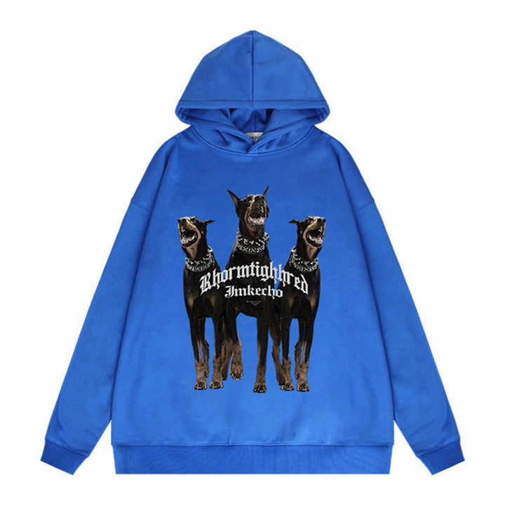 Three Doberman Pinscher Printed Hoodie Men - Street Savage CultureThree Doberman Pinscher Printed Hoodie Men