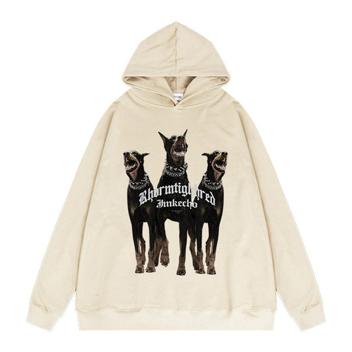 Three Doberman Pinscher Printed Hoodie Men - Street Savage CultureThree Doberman Pinscher Printed Hoodie Men