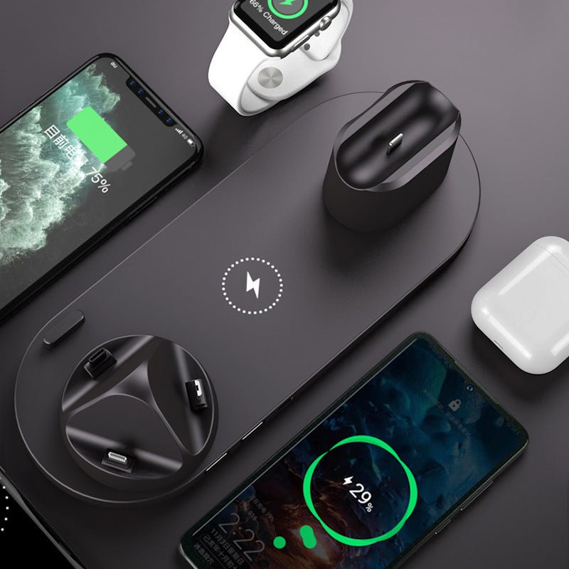 Wireless Charger For IPhone Fast Charger For Phone Fast Charging Pad For Phone Watch 6 In 1 Charging Dock Station - Street Savage CultureWireless Charger For IPhone Fast Charger For Phone Fast Charging Pad For Phone Watch 6 In 1 Charging Dock Station