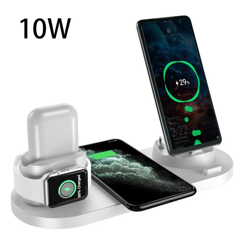 Wireless Charger For IPhone Fast Charger For Phone Fast Charging Pad For Phone Watch 6 In 1 Charging Dock Station - Street Savage CultureWireless Charger For IPhone Fast Charger For Phone Fast Charging Pad For Phone Watch 6 In 1 Charging Dock Station