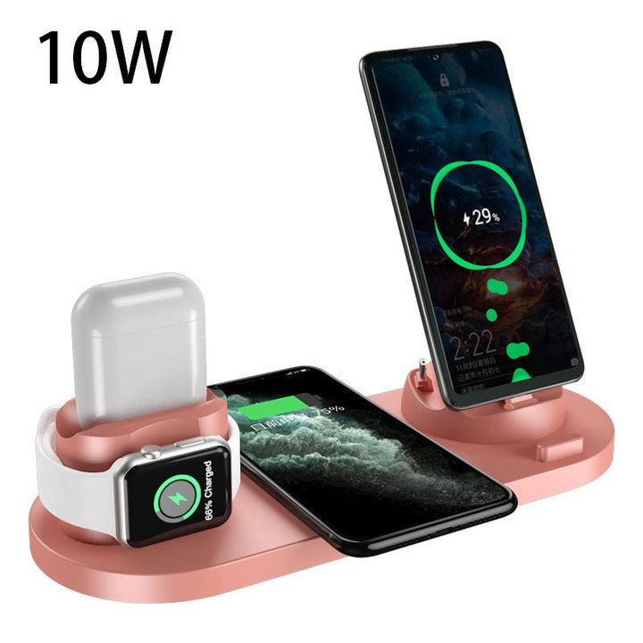 Wireless Charger For IPhone Fast Charger For Phone Fast Charging Pad For Phone Watch 6 In 1 Charging Dock Station - Street Savage CultureWireless Charger For IPhone Fast Charger For Phone Fast Charging Pad For Phone Watch 6 In 1 Charging Dock Station