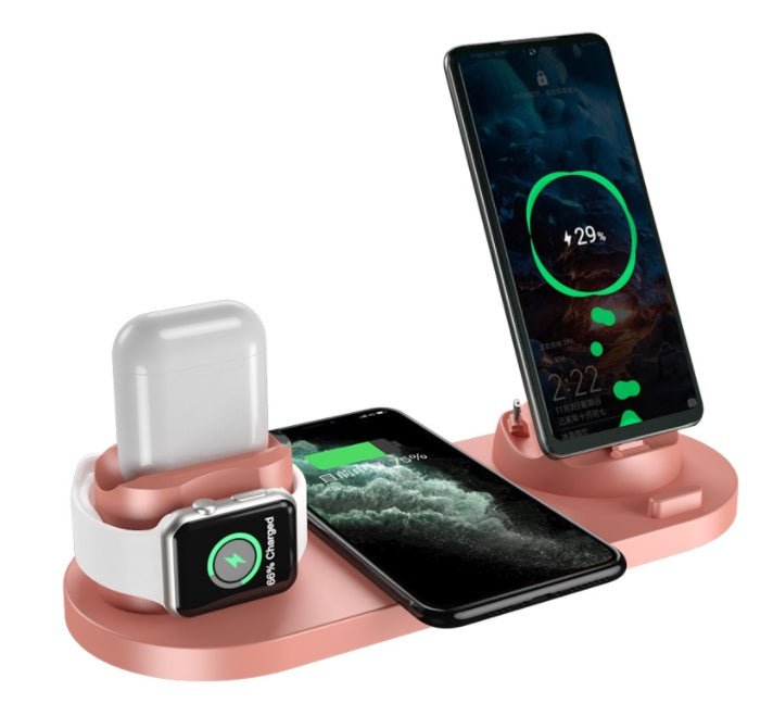 Wireless Charger For IPhone Fast Charger For Phone Fast Charging Pad For Phone Watch 6 In 1 Charging Dock Station - Street Savage CultureWireless Charger For IPhone Fast Charger For Phone Fast Charging Pad For Phone Watch 6 In 1 Charging Dock Station